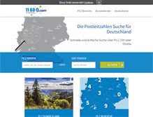 Tablet Screenshot of postleitzahlen.de
